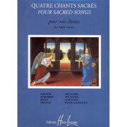Quatre (4) Chants sacrés - Voix Elevées et Piano - Jacqueline Bonnardot