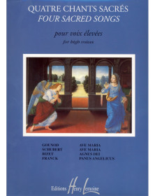 Quatre (4) Chants sacrés - Voix Elevées et Piano - Jacqueline Bonnardot