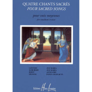 Quatre (4) Chants sacrés - Voix Moyennes et Piano - Jacqueline Bonnardot