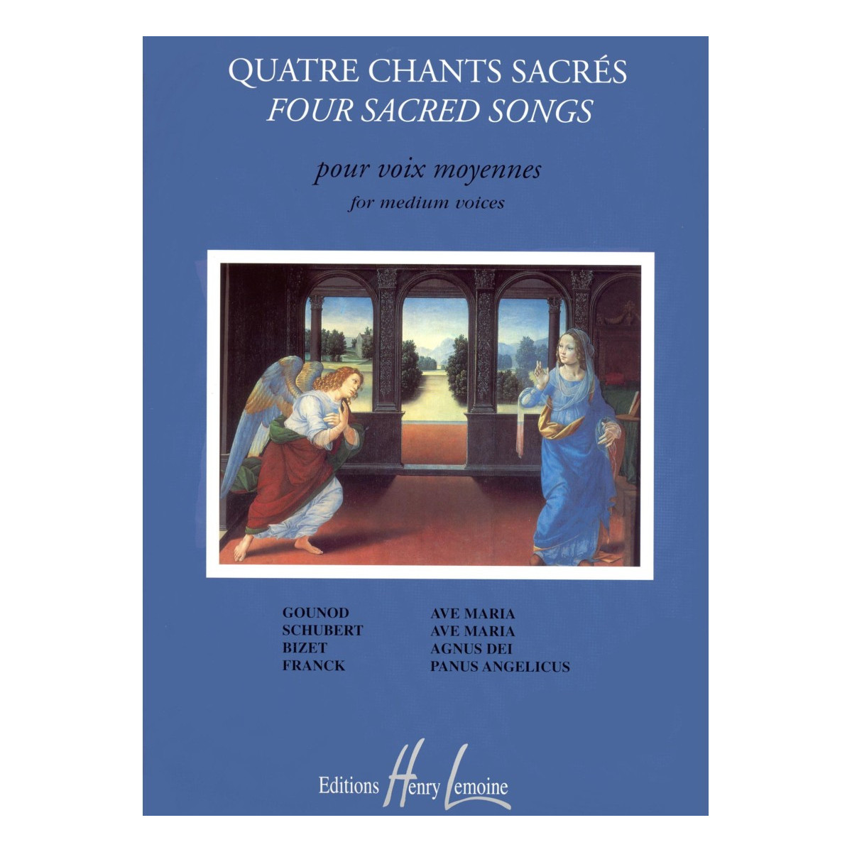 Quatre (4) Chants sacrés - Voix Moyennes et Piano - Jacqueline Bonnardot