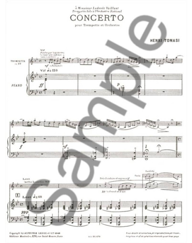 Concerto pour trompette et orchestre