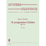 Mauro Giuliano : 18 Progressive Etüden Op. 51 - Zimmermann