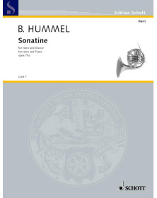 Bertold Hummel : Sonatine op. 75a Pour Cor et Piano - Schott Music