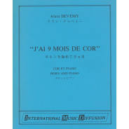 Alain Devemy : J'ai 9 mois de Cor - Cor et Piano - IMD156
