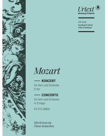 Wolfgang Amadeus Mozart : Concerto pour cor n° 1 KV 412 (386b) Urtext