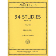 Bernhard Eduard Müller : 34 Studies Op. 64 Vol. 1 (Chambers) - IMC2168