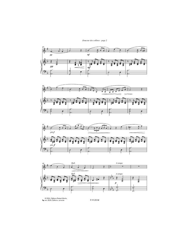 Alexis Ciesla : Douceur des Collines - Clarinette et Piano