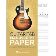 Cahier Vierge pour Tablature de Guitare