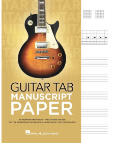 Cahier Vierge pour Tablature de Guitare
