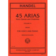 Häendel ; 45 Arias From Operas And Oratorios Volume 3 - Voix Hautes