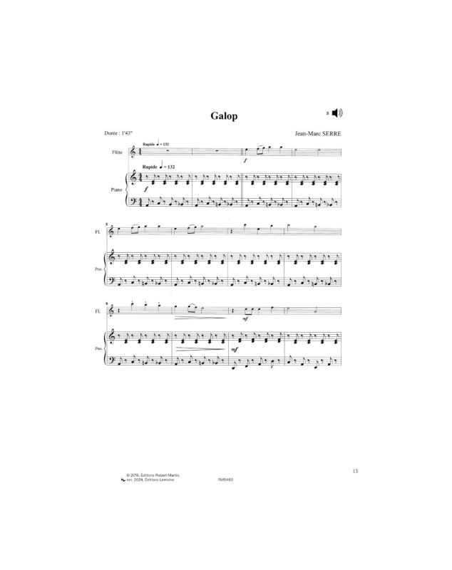 Annick Sarrien-Perrier : Le Nouveau Petit Flûté Vol.11 - Piano inclus