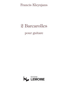 Francis Kleynjans : Deux (2) Barcarolles
