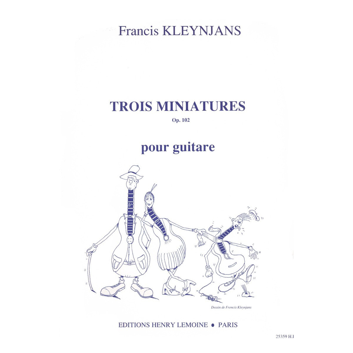 Francis Kleynjans : Trois (3) Miniatures