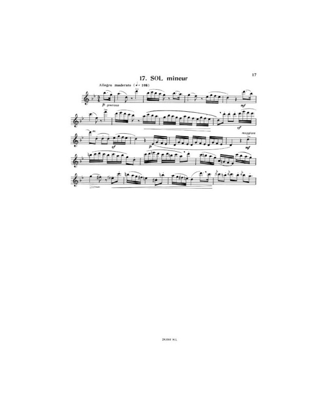 Giuseppe Gariboldi : Vingt (20) Caprices Etudes Op.333  - Flûte