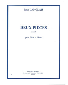 Jean Langlais : Deux (2) Pièces Op.39 - Flûte et Piano