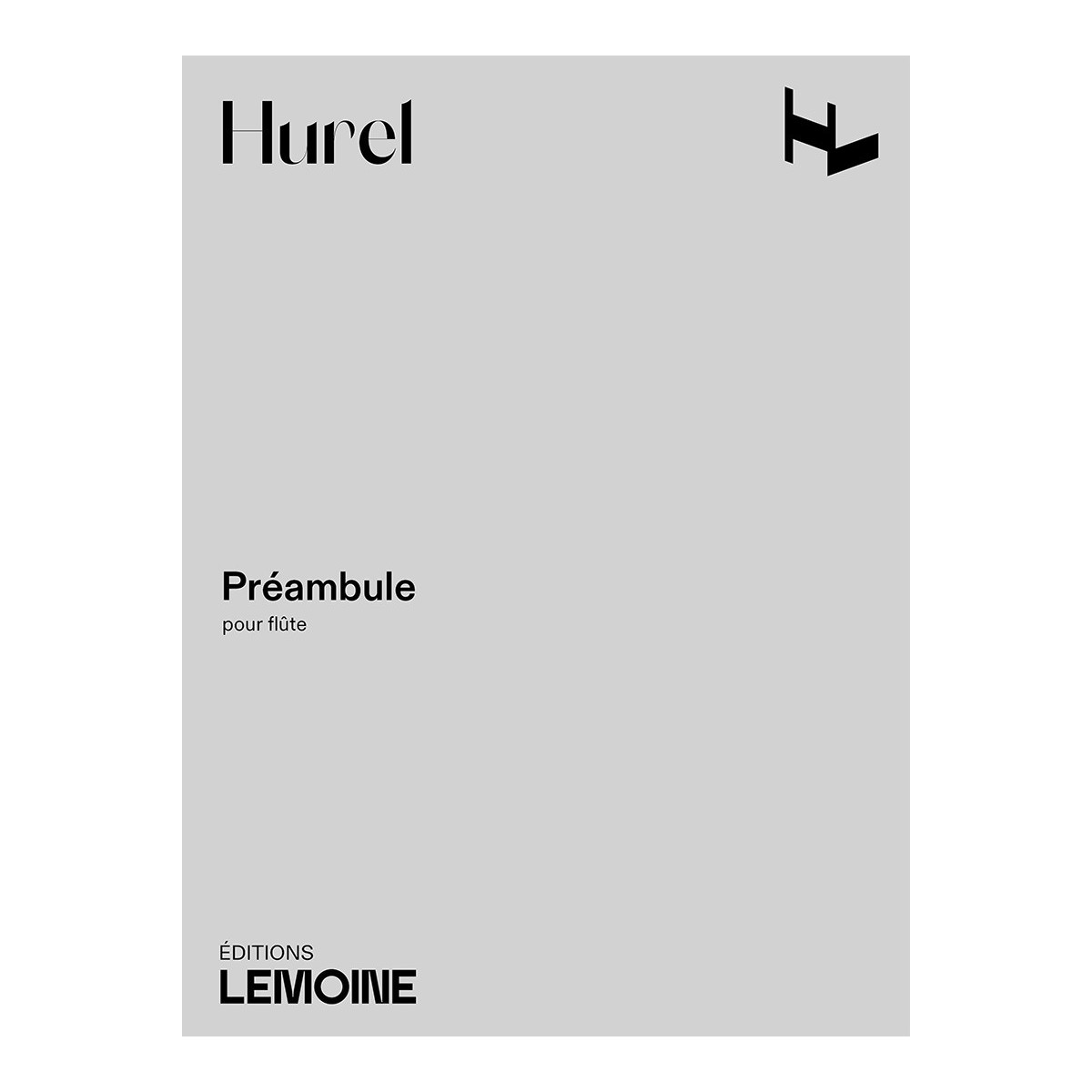 Philippe Hurel : Préambule - Flûte Seule