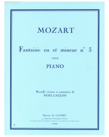 Wolfgang Amadeus Mozart : Fantaisie n°3 en ré mineur