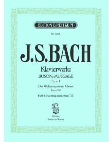 Bach - Busoni : Wohltemperierte Klavier  - Heft 4
