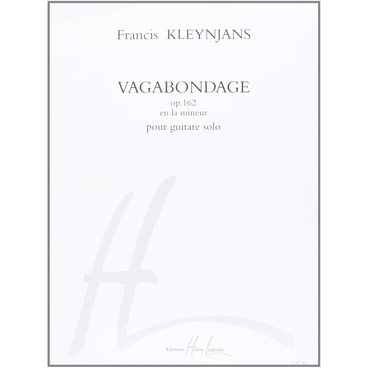 Francis Kleynjans : Vagabondage Op.162