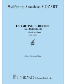 W.A. Mozart : La Tartine De Beurre - Partition