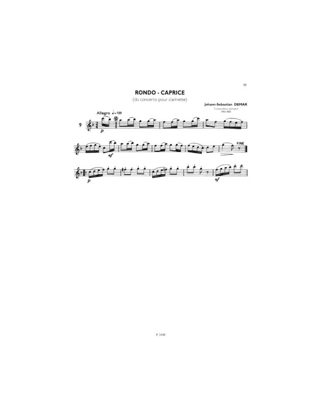 Jacques Lancelot : La Clarinette classique Volume D