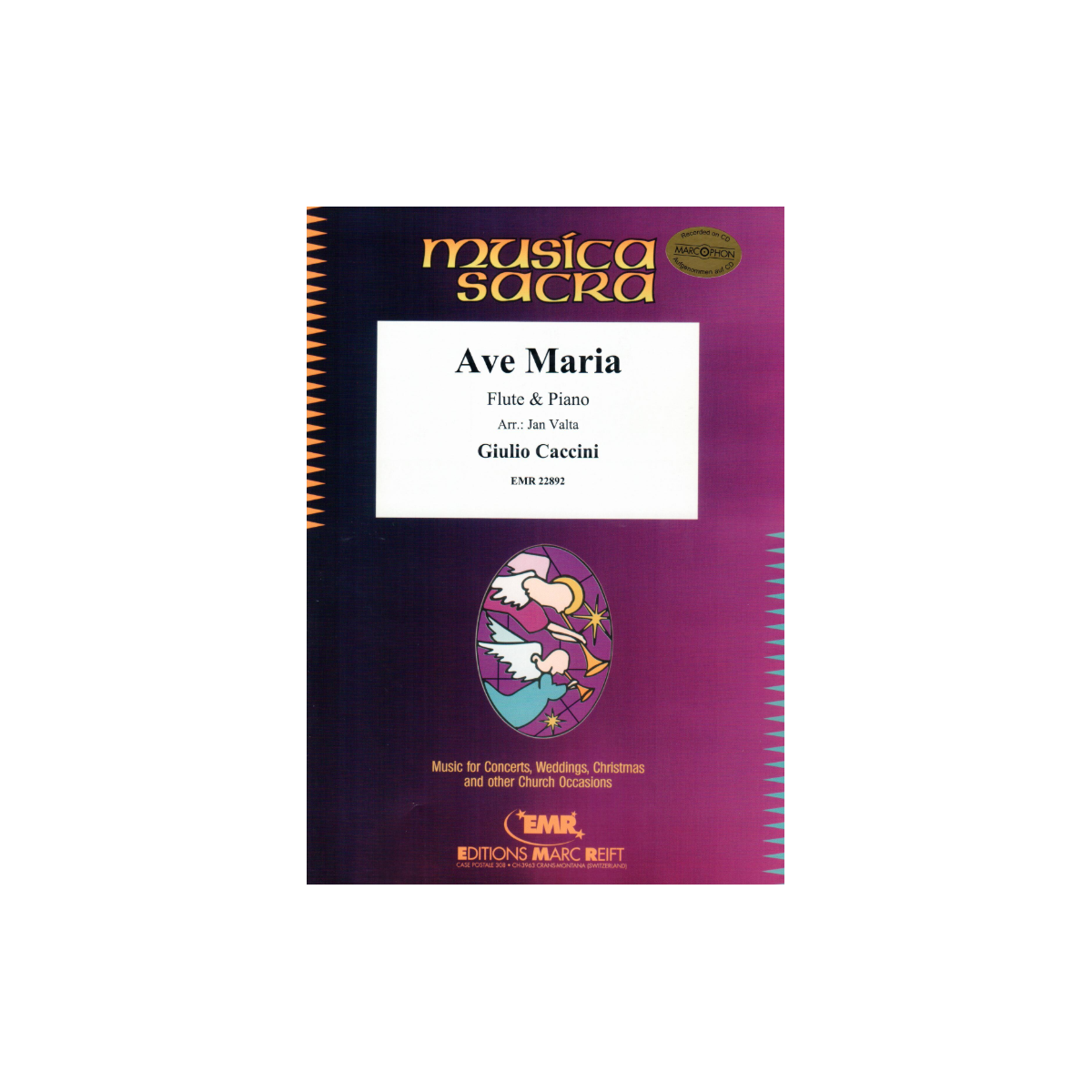 Giulio Caccini : Ave Maria Partition pour Flûte et Piano