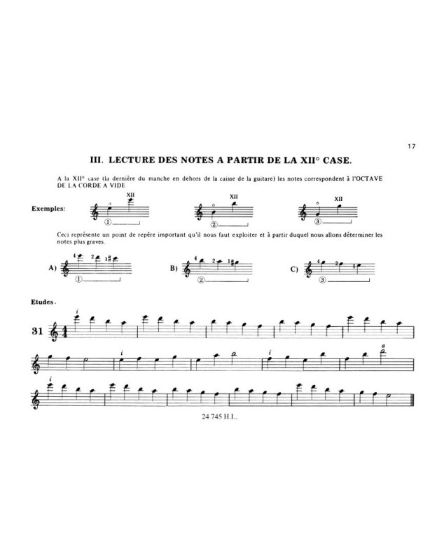 Yvon Rivoal : Le Déchiffrage à la guitare Vol.2