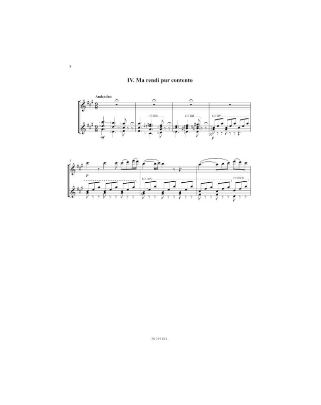 Vincenzo Bellini : 7 Ariettes - Flûte et Guitare