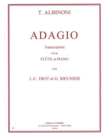 Tomaso Albinoni : Adagio  (Flûte et Piano)