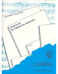 Alain Zardé et Jacques Erard : Exercices De Formation Musicale débutant 1