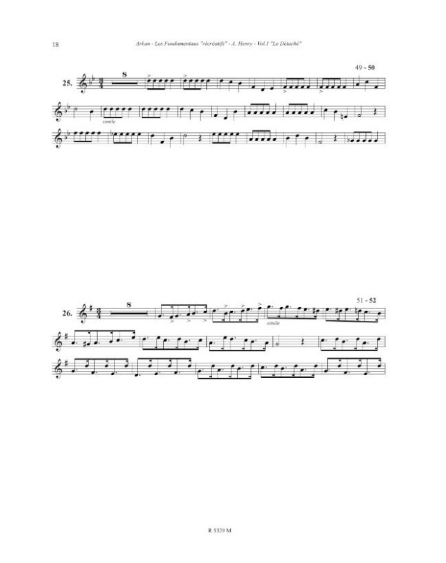 Arban les fondamentaux récréatifs Vol.1 - HENRY André | Robert Martin