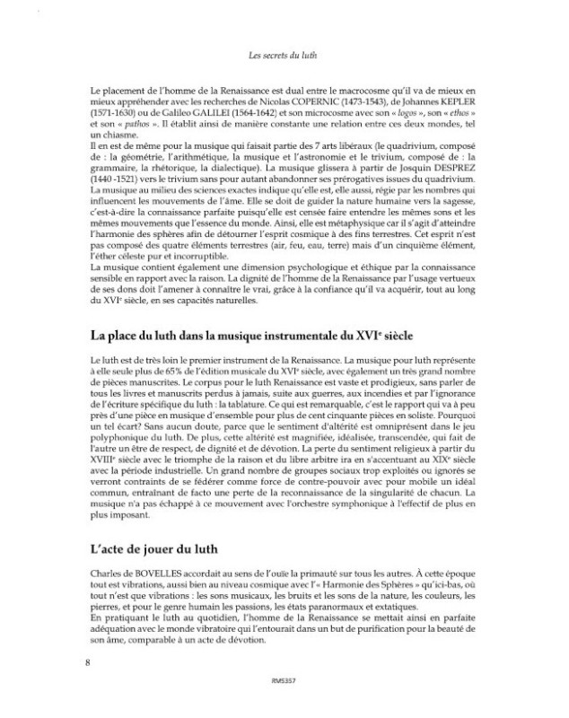 Les Secrets Du Luth Vol. 1