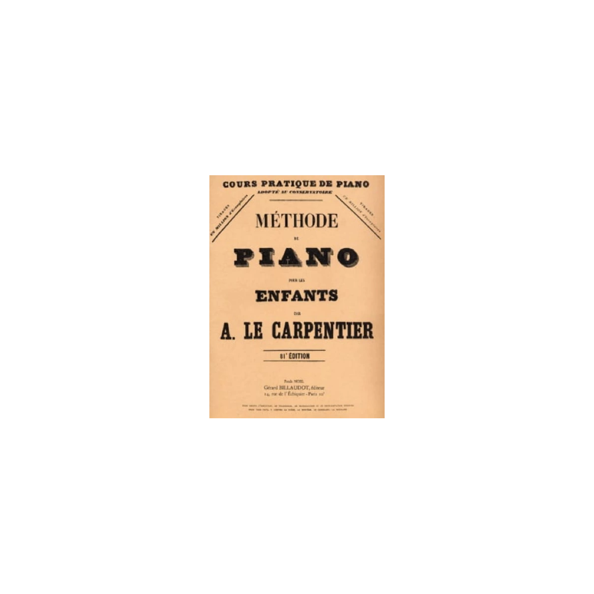 Adolphe Lecarpentier : Méthode De Piano Pour Les Enfants