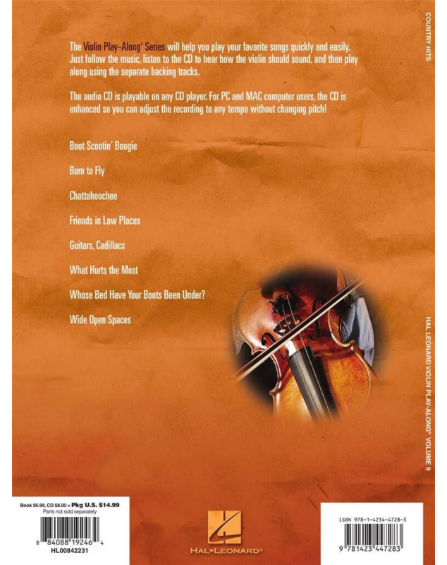 Violin play-along volume 9 - Country Hits