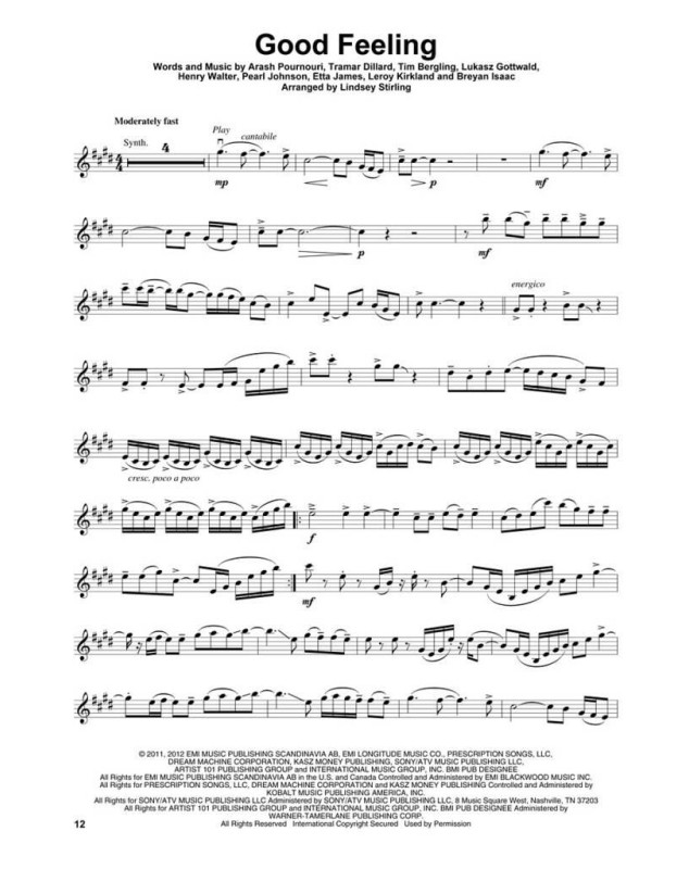Violin Play-Along volume 45 : Lindsey Stirling hits