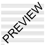 Wide Staff Wirebound Manuscript Paper Aqua Cover