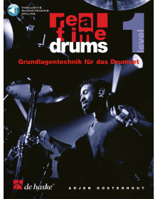 Arjen Oosterhout : Real Time Drums 1 (D) Grundlagentechnik für das Drumset