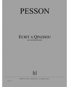 Ecrit À Qinzhou