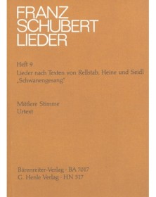 Lieder Heft 9- Mittlere Stimme