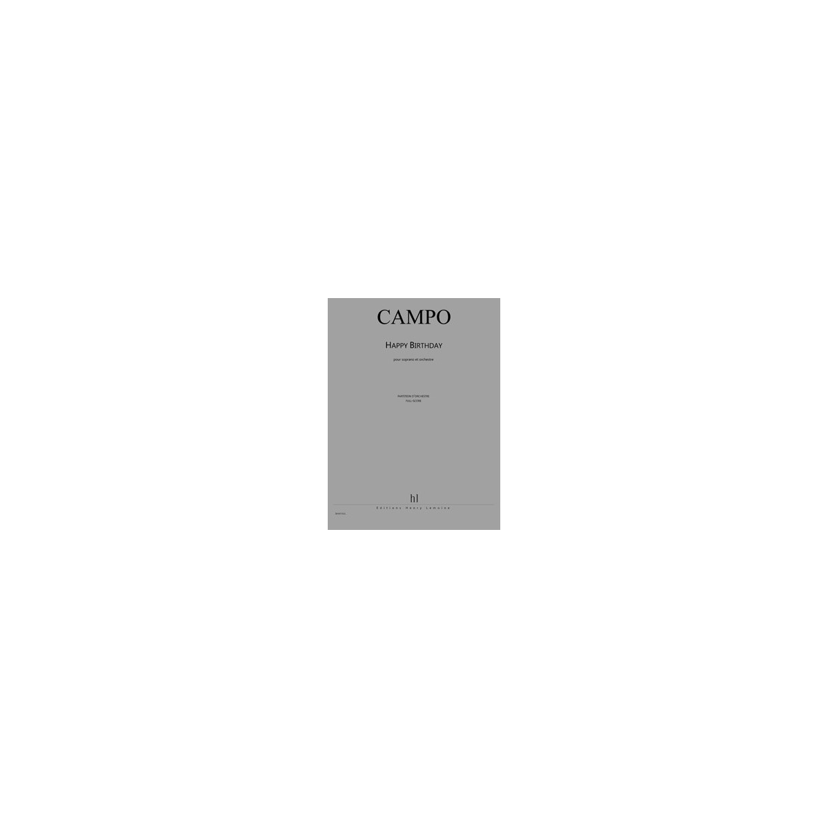 Happy Birthday - CAMPO | Henry Lemoine