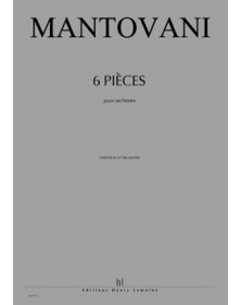 Pièces pour Orchestre (6)   PO - MANTOVANI | Henry Lemoine