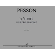 Etudes (3) Pour Orgue Baroque - PESSON | Henry Lemoine