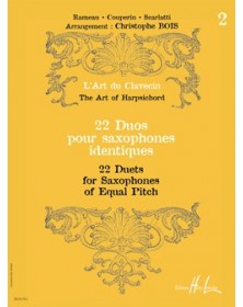 Art du Clavecin 22 Duos Vol.2 - BOIS | Henry Lemoine