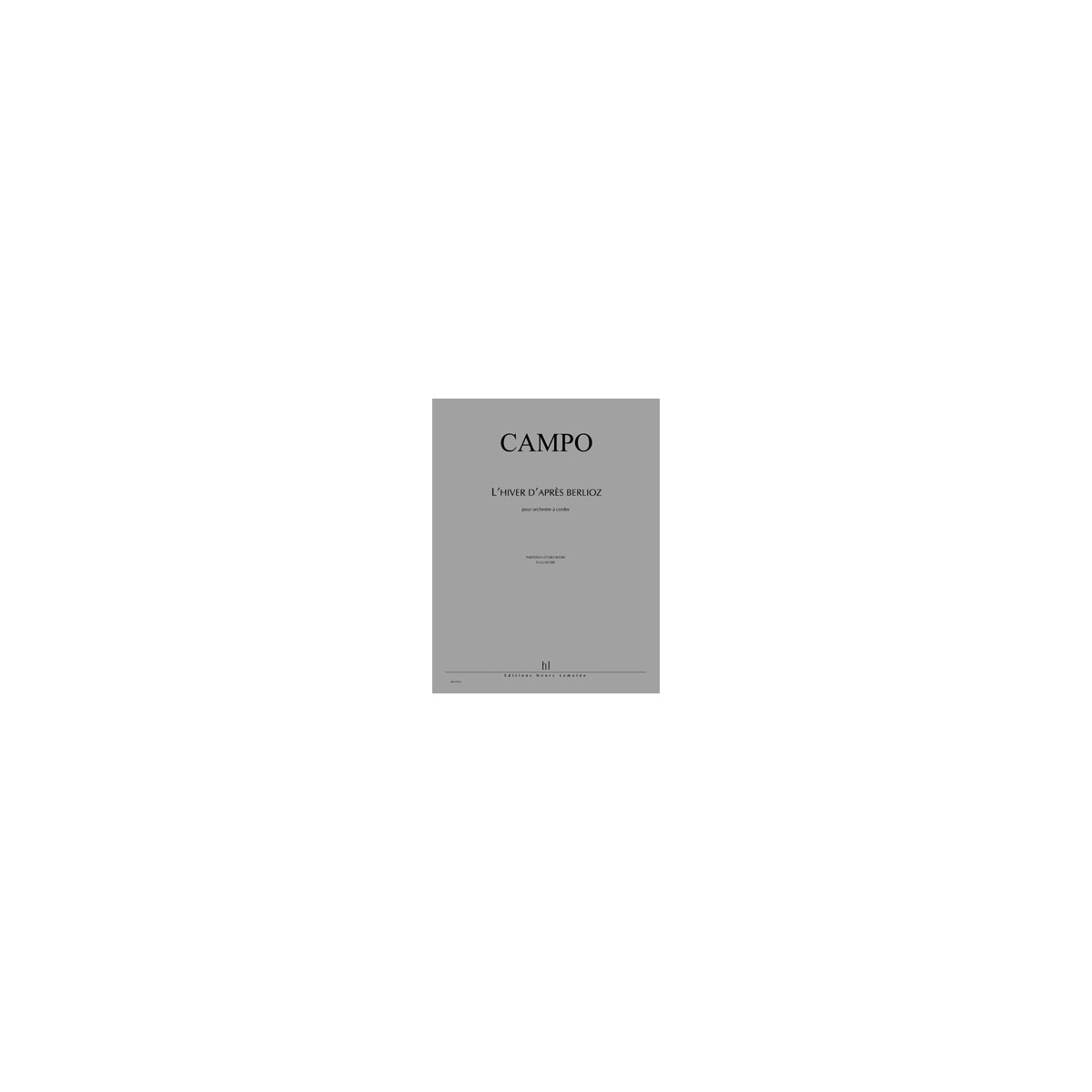 Saisons Françaises - L'Hiver.. - CAMPO | Henry Lemoine