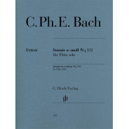 C.P.E. Bach : Sonate en la mineur Wq 132 pour Flûte Seule