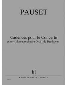 Cadences pour Concerto pour...