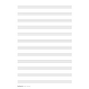 Ramette de Papier à Musique 12 portées
