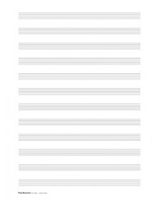 Ramette de Papier à Musique 12 portées
