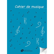 Cahier de musique 14 portées - Reliure Spirale 96 Pages