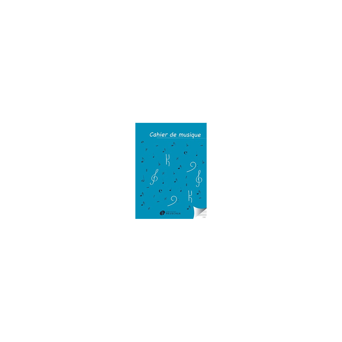 Cahier de musique 14 portées - Reliure Spirale 96 Pages